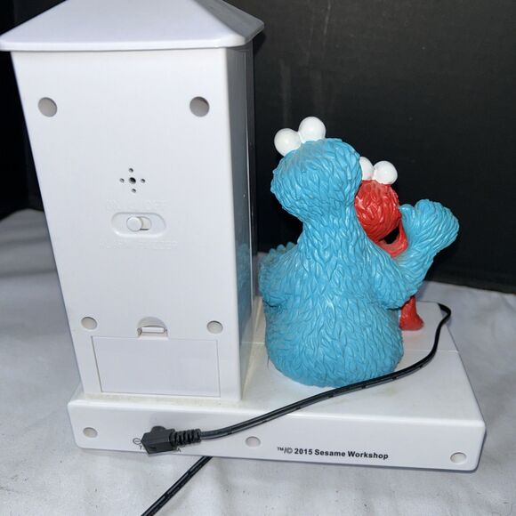 2015 Sesame Street Elmo Cookie Monster Toddler Kid Stop Light Alarm Clock - Picture 4 of 6